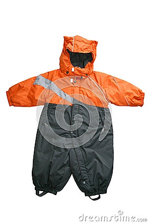 Baby outwear snow suit Stock Photo