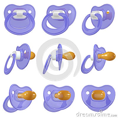 Baby Pacifier Stock Photo