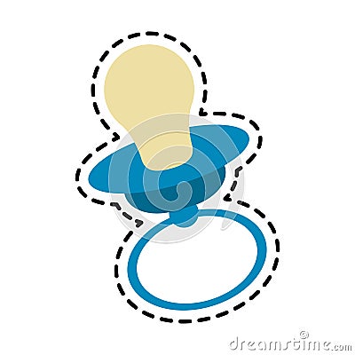 baby pacifier icon image Cartoon Illustration