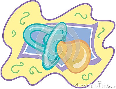 Baby Pacifier illustration Stock Photo