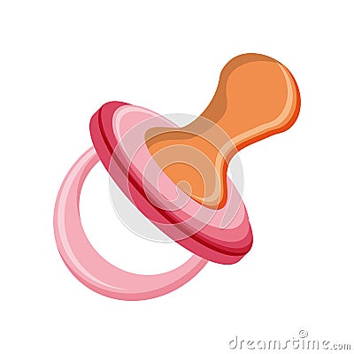 Baby pacifier symbol Vector Illustration