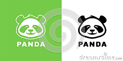 Baby panda logo icon Vector Illustration