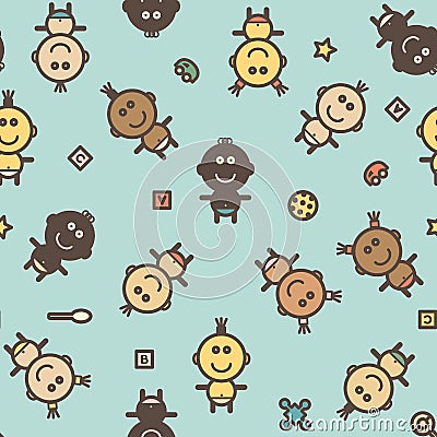 Baby pattern Vector Illustration