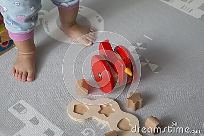Baby puzzle toys Stock Photo