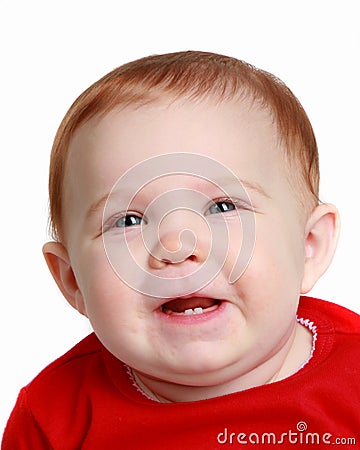 Baby's first teeth Stock Photo