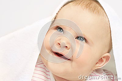 Baby's got blue eyes Stock Photo