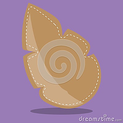 baby safari leaf brown 08 Vector Illustration