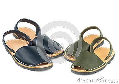 Baby Sandals Avarcas Stock Photo