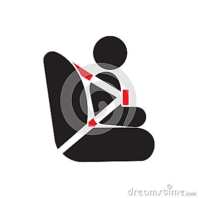 Baby seat sign Vector Illustration