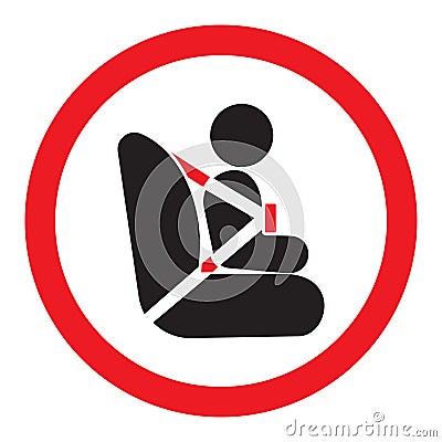 Baby seat sign Vector Illustration