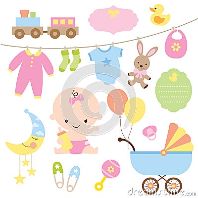 Baby Set Vector Illustration