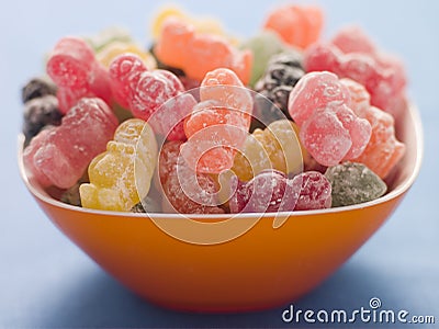 Baby shaped Jelly Sweets Stock Photo