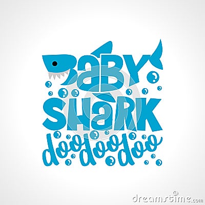 Baby Shark Doo Doo Doo Vector Illustration