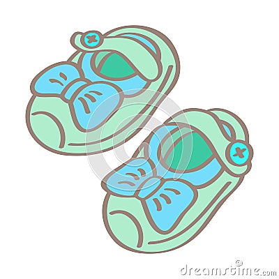 Baby shoes Vector Illustration