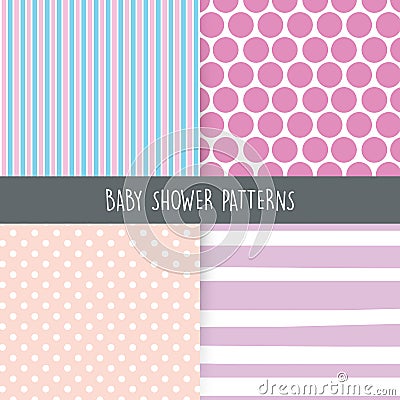 Baby Shower background Vector Illustration