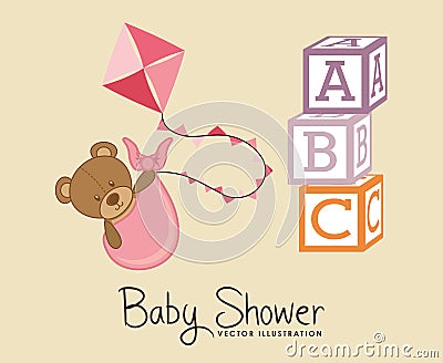 Baby shower Cartoon Illustration