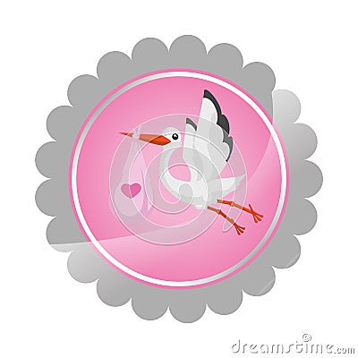 baby shower icon image Cartoon Illustration