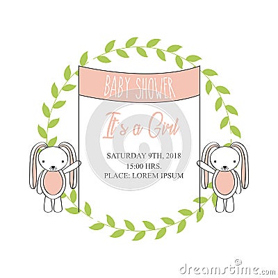 Baby shower related icons image Vector Illustration