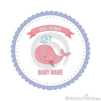 Baby shower related icons image Vector Illustration