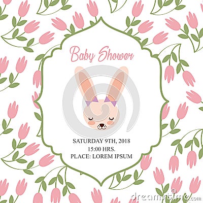 Baby shower related icons image Vector Illustration