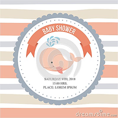 Baby shower related icons image Vector Illustration