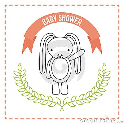 Baby shower related icons image Vector Illustration