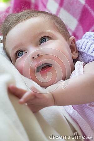 Baby Smiles Stock Photo