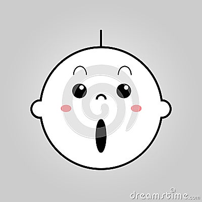 Baby surprised Vector Illustration