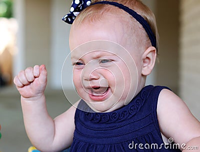 Baby tantrum Stock Photo