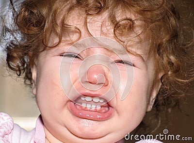 Baby tantrum Stock Photo