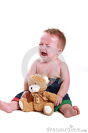 Baby temper Stock Photo