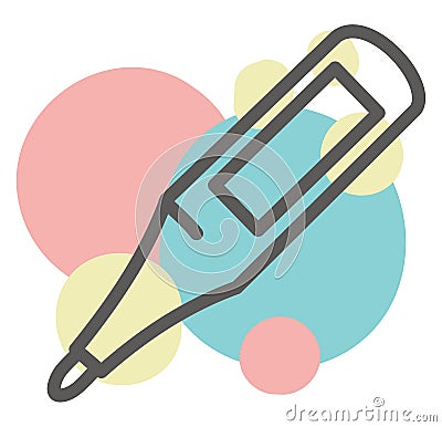 Baby thermometer, icon Vector Illustration