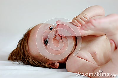 Baby thumb Stock Photo