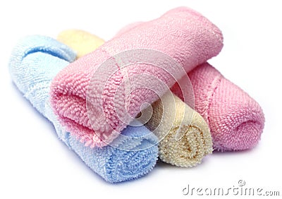 Baby towels Stock Photo