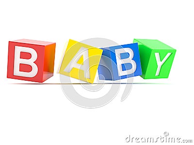 Baby toy blocks Stock Photo