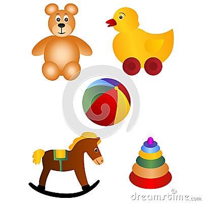 Baby toys Vector Illustration