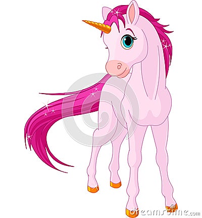 Baby unicorn Vector Illustration