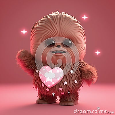 Baby wookie sharing the love and smiles Stock Photo
