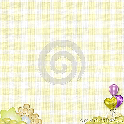 Baby yellow background Stock Photo