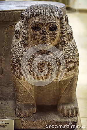 Babylonian Sculpture, Pergamon Museum, Berlin Editorial Stock Photo