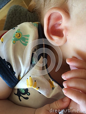 Babys ear Stock Photo