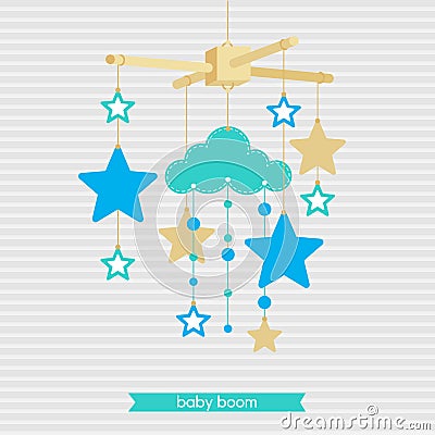 Babyshower mobile 4 Vector Illustration