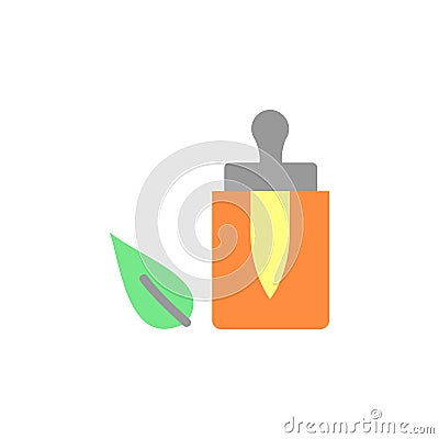 Bach flower leaf icon. Simple color vector elements of alternative medicine icons for ui and ux, website or mobile application Stock Photo