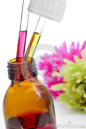 Bach flower remedies Stock Photo