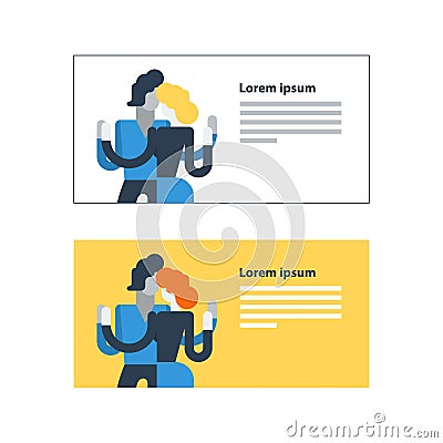 Bachata man and woman dancing Vector Illustration