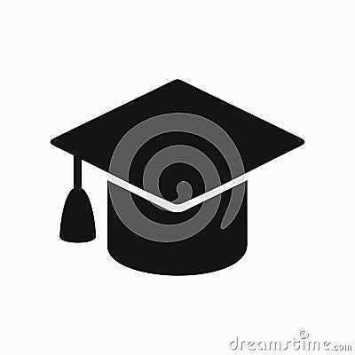 Bachelor cap icon Vector Illustration