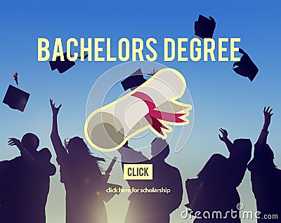 Bachelors Degree Success Graduation University Concept Stock Photo