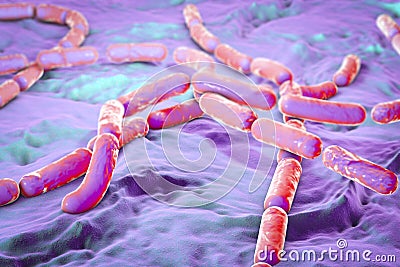 Bacillus cereus bacteria Cartoon Illustration