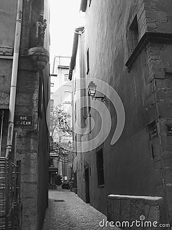 Back alley Stock Photo
