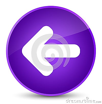 Back arrow icon elegant purple round button Cartoon Illustration